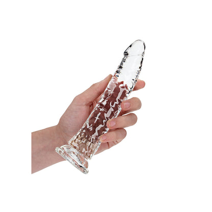 Realrock Crystal Clear Slim Dildo 9'' Transparent