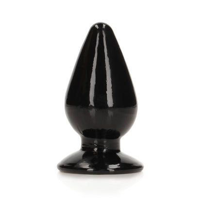 Realrock Crystal Clear Anal Plug 4.5'' Black