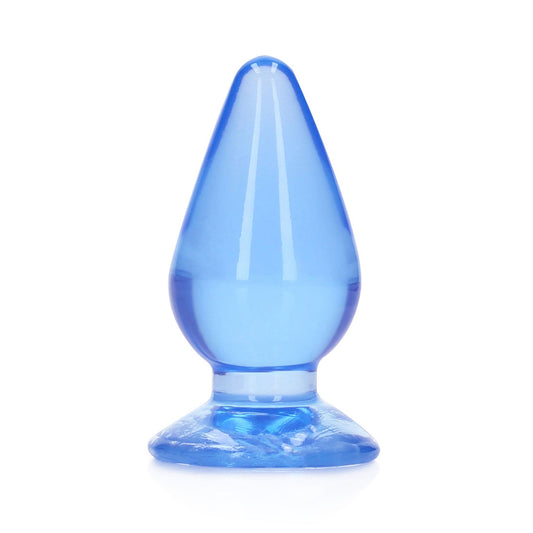Realrock Crystal Clear Anal Plug 4.5-Inch Blue