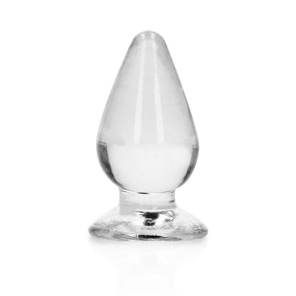 Realrock Crystal Clear Anal Plug - 4.5 Inch Transparent