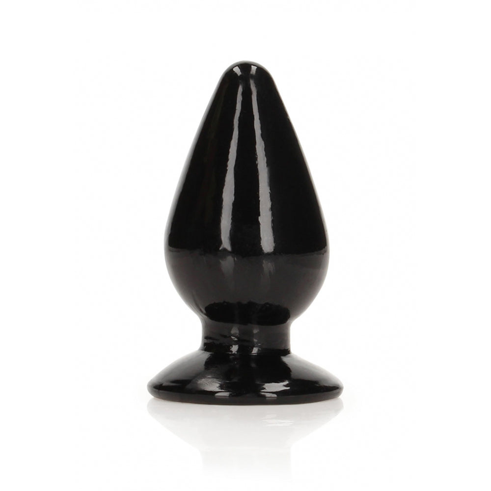 Realrock Crystal Clear Anal Plug 3.5'' Black