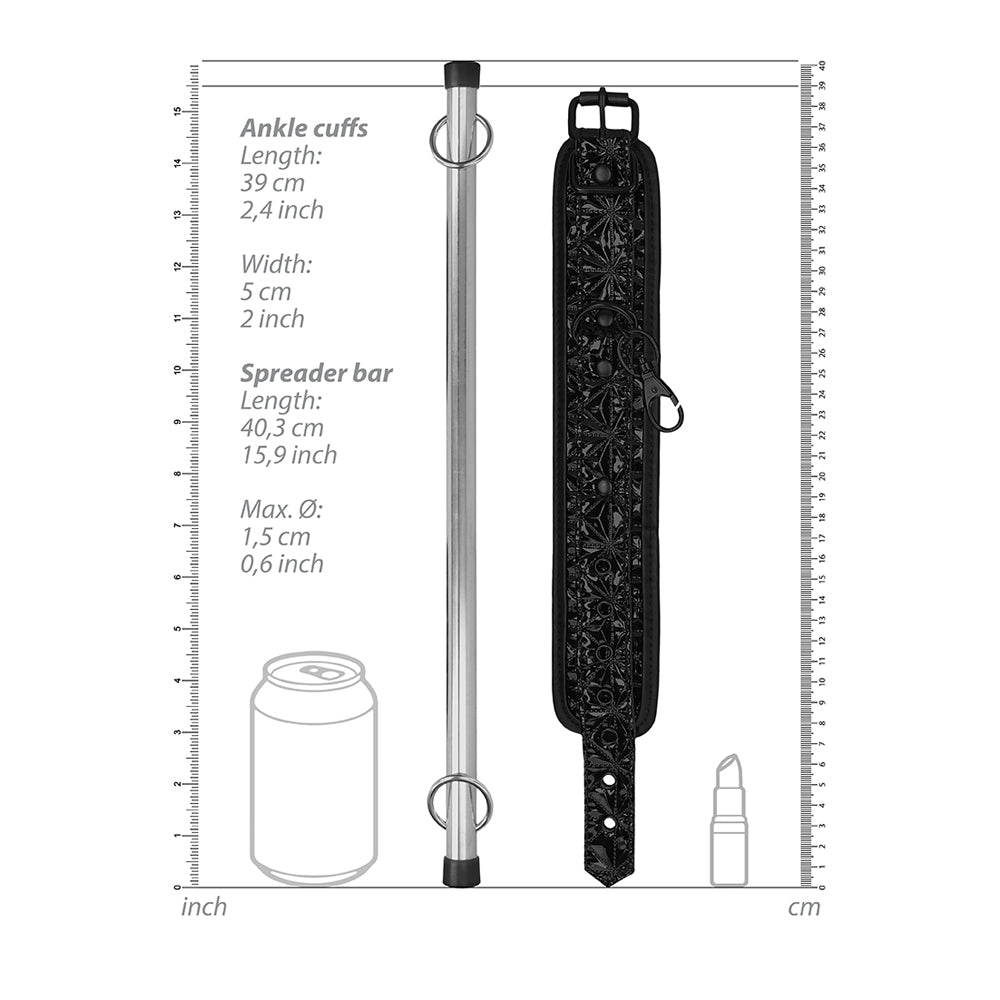 Ouch! Luxury Spreader Bar Black
