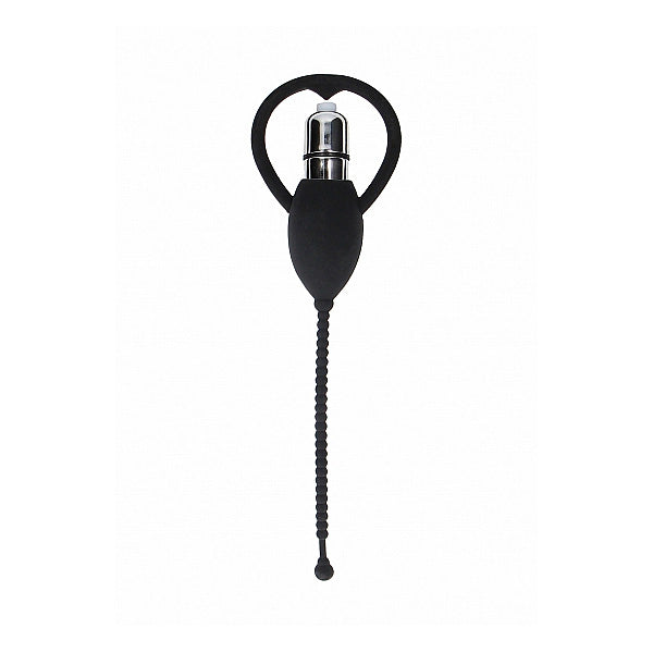 Urethral Sounding Vibrating Bullet Plug – Black Sex Toy