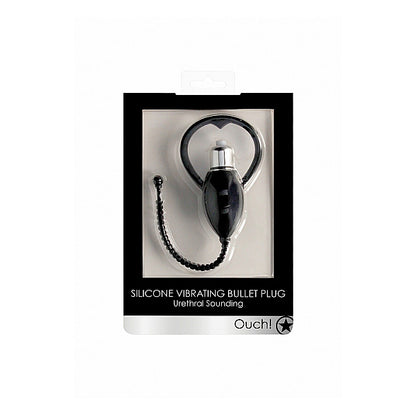 Urethral Sounding Vibrating Bullet Plug – Black Sex Toy