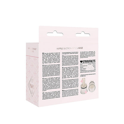 Large Transparent Nipple Suction Set for Breastfeeding - Clear Nipple Stimulation Kit