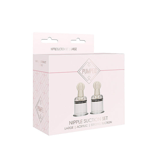 Large Transparent Nipple Suction Set for Breastfeeding - Clear Nipple Stimulation Kit