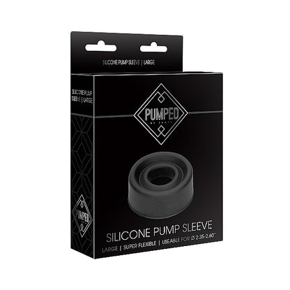 Shots Pumped Silicone Pump Sleeve – Large Black