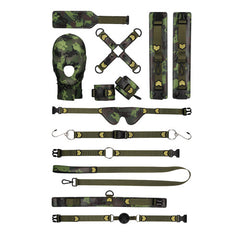 Ouch! Army Bondage Kit - Military-Inspired Restraint Set for BDSM Roleplay & Fetish Fun