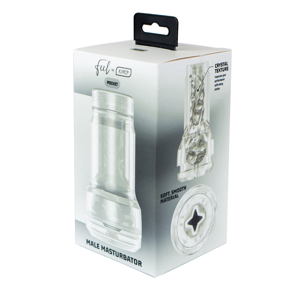 Kiiroo Feel Pocket Crystal Stroker – Portable Male Masturbation Sleeve