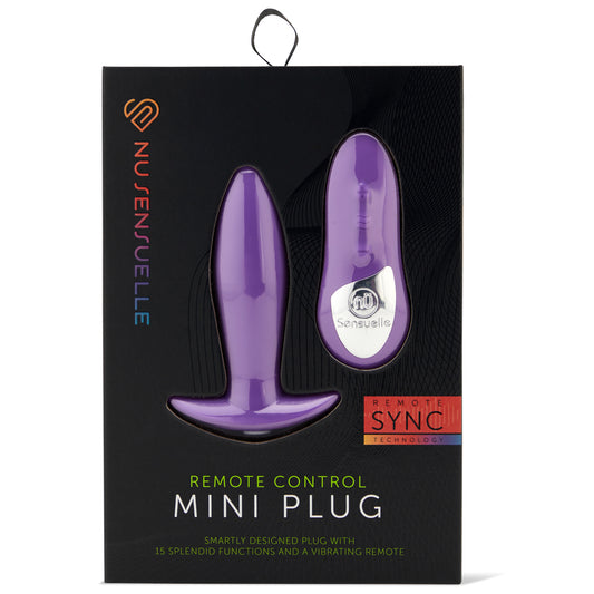 Nu Sensuelle Remote-Control Mini Butt Plug Purple