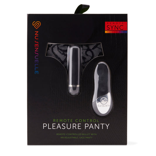 Nu Sensuelle Pleasure Panty – Black Lingerie for Women
