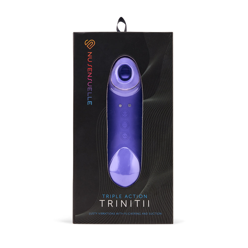 Nu Sensuelle Trinitii Ultra Violet Rechargeable Vibrator - Purple
