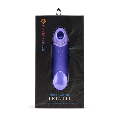 Nu Sensuelle Trinitii Ultra Violet Rechargeable Vibrator - Purple