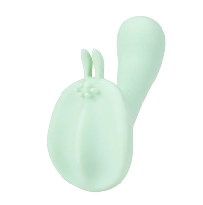 AVERI Blue Rechargeable Dual Vibration Liquid Silicone Vibrator - 10 Functions