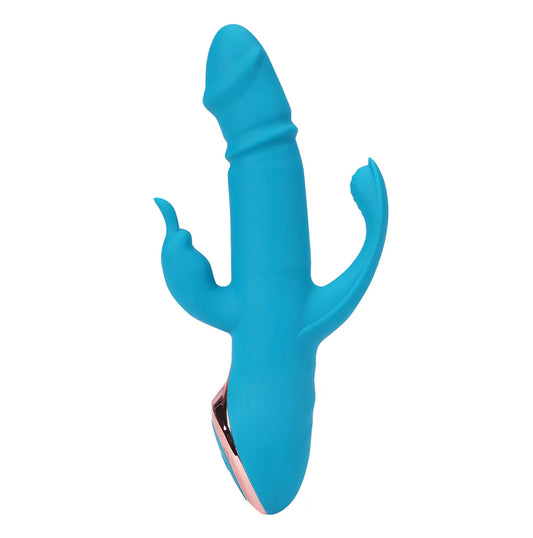 Kennedi Blue 25-Function Rechargeable Triple Action Rabbit Vibrator - Silicone, Multi-Speed