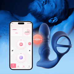 Cyrus App-Control Thrusting Rechargeable Prostate Massager with Cock Ring