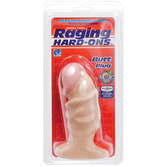 Raging Hard-Ons Butt Plug White – Anal Toy, Silicone