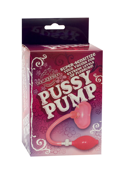 Pink Pussy Pump – Silicone Sex Toy for Vaginal Suction with Adjustable Pump