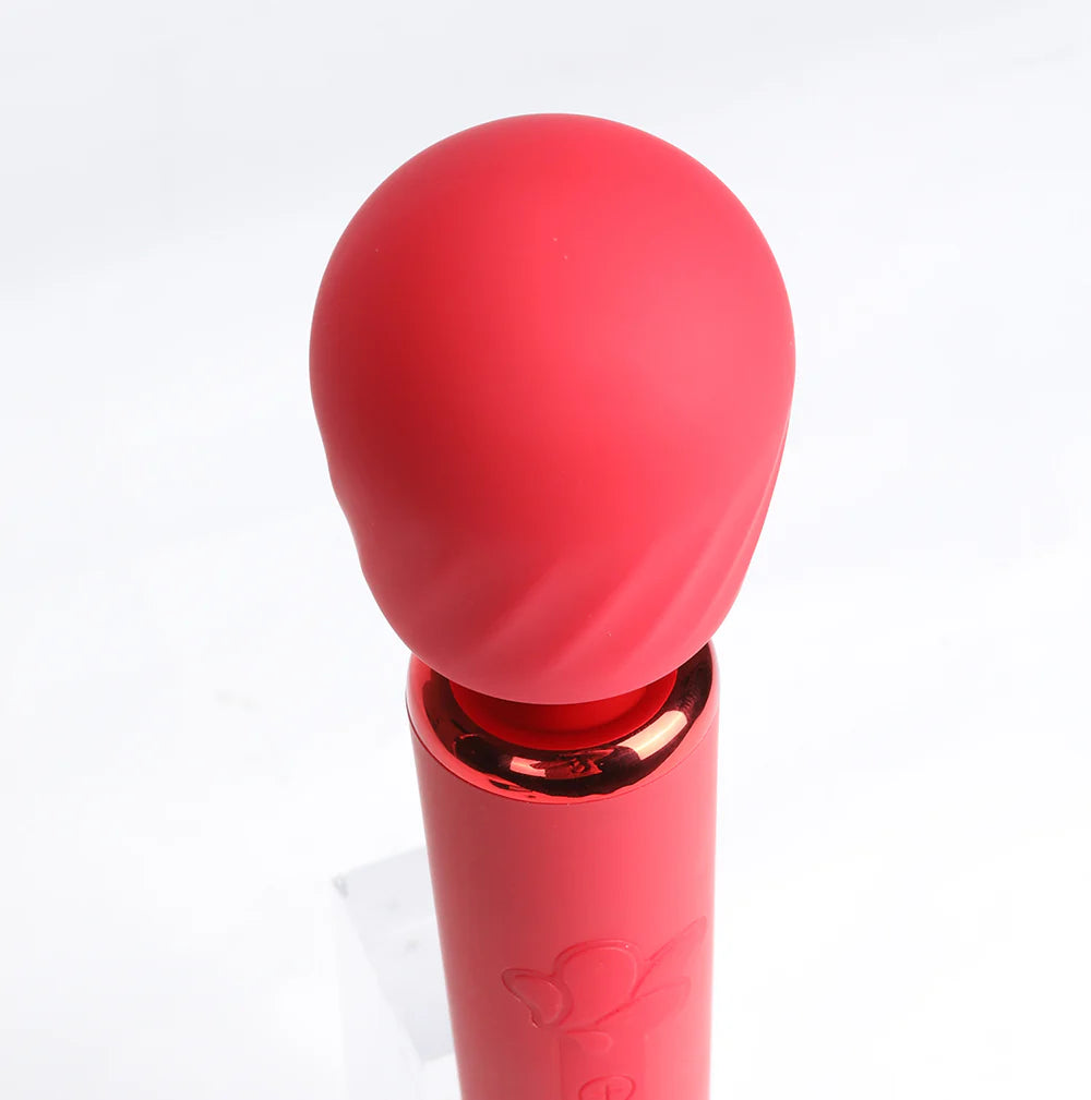 NALA Red 10-Function Touch Tempo Plug & Play Powerful Wand Vibrator