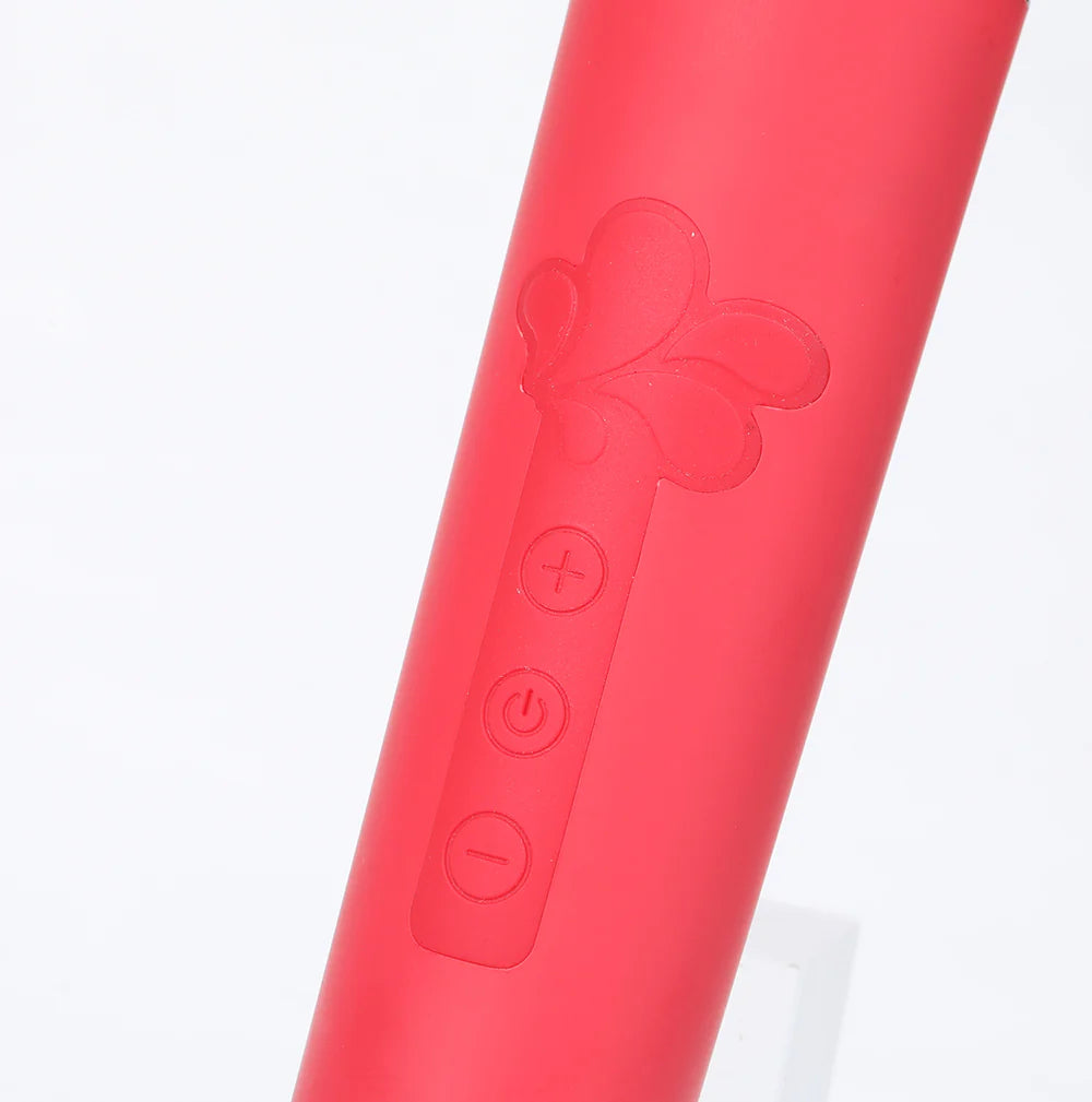 NALA Red 10-Function Touch Tempo Plug & Play Powerful Wand Vibrator