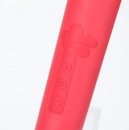 NALA Red 10-Function Touch Tempo Plug & Play Powerful Wand Vibrator
