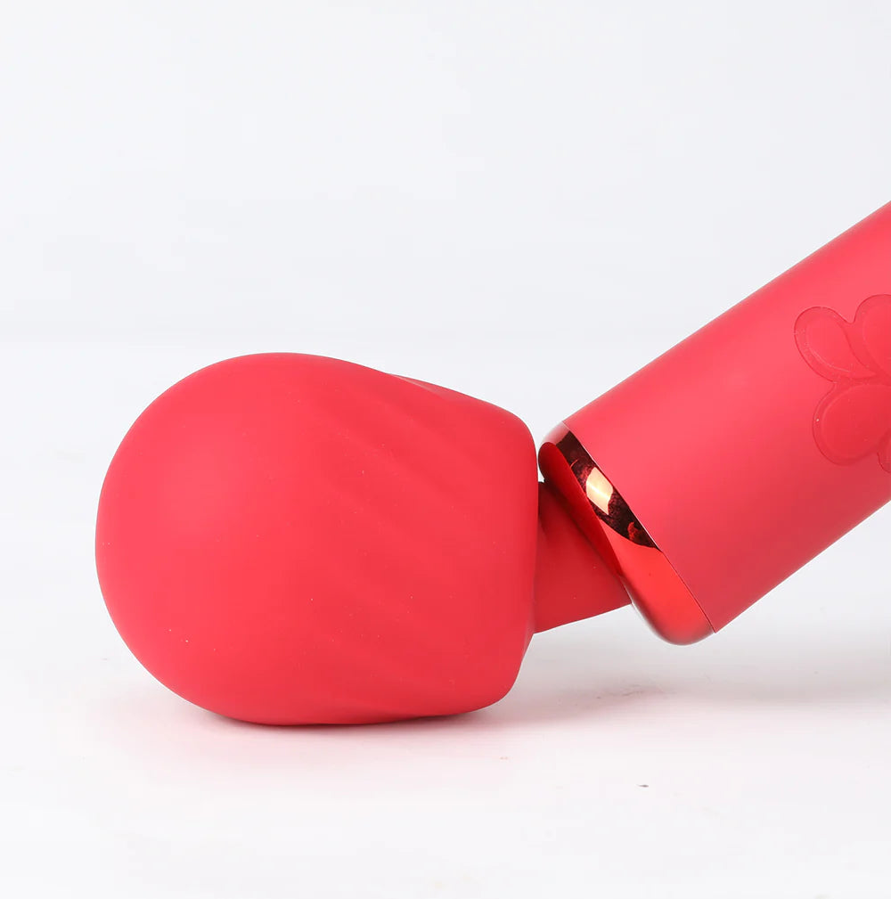 NALA Red 10-Function Touch Tempo Plug & Play Powerful Wand Vibrator
