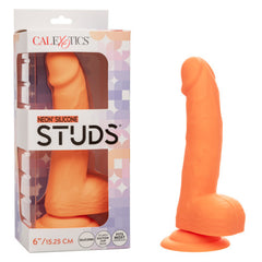 Neon Silicone Studs Dildo 6in – Vibrant Pleasure