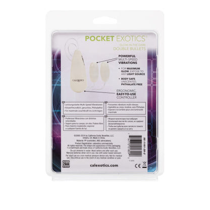 Pocket Exotics Glow-In-The-Dark Double Bullets