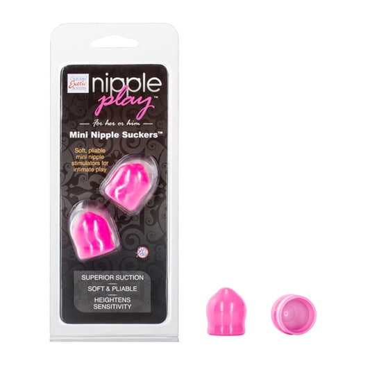 Pink Mini Nipple Suckers for Nipple Play – Compact Suction Toys
