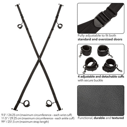 Nocturnal™ Collection Over The Door Cross - Secure & Intense Restraint