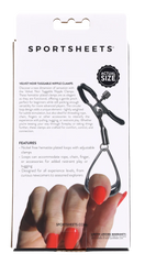 Velvet Noir Tuggable Nipple Clamps – Adjustable Bondage Accessory for Sensual Stimulation