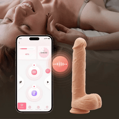 Kenzo App-Controlled Thrusting Silicone Dildo 9.5 In